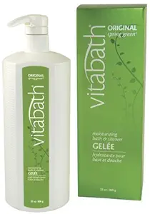Vitabath Original Spring Green Moisturizing Bath & Shower Gelee-32 oz (Quantity of 2)